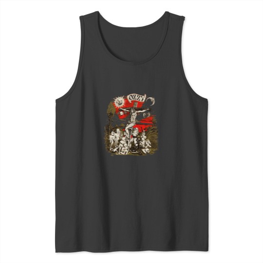 Discover Vintage 1991 Ozzy Osbourne Cross Graphic Tank Tops