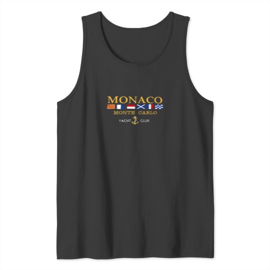 Discover Monaco Yacht Club Vintage Oversized Gym Tank Tops