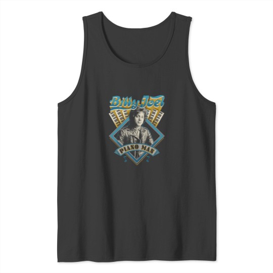Discover Billy Joel 'Piano Man' (Black) Tank Tops