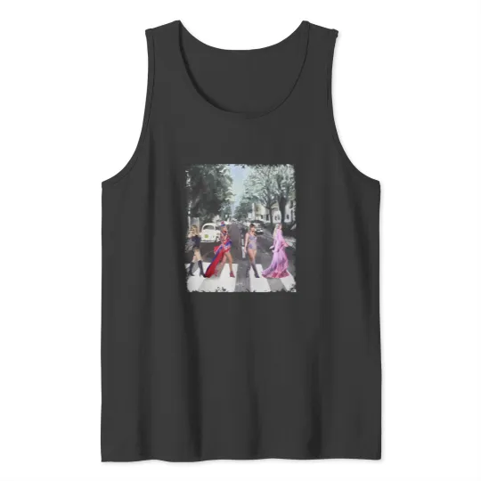 Discover The Girl Abbey Road Walk Tank Tops, Graphic Western Country Music Tank Tops