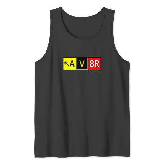 Discover Aviation Pilot Tank Tops! AV8R (Aviator) Taxiway Sign Graphic Tank Tops (Classic Fit)