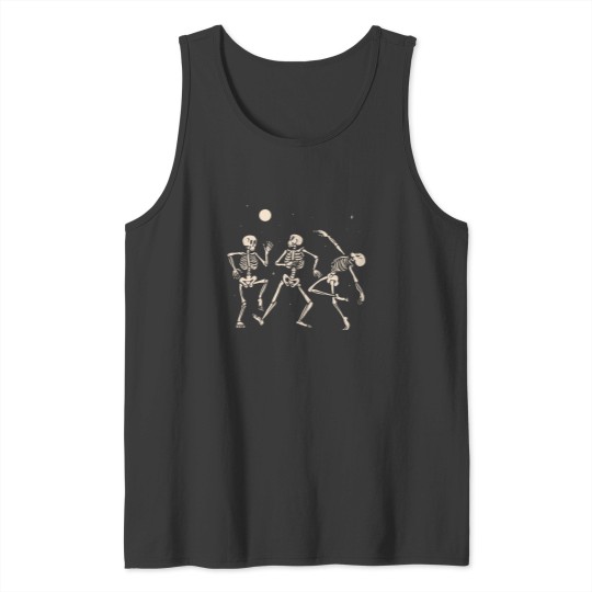 Discover Vibing dancing skeletons Tank Tops