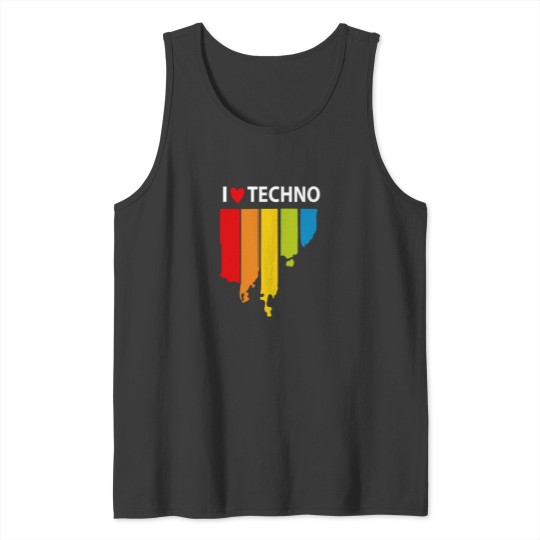 Discover I love Techno Music Tank Tops