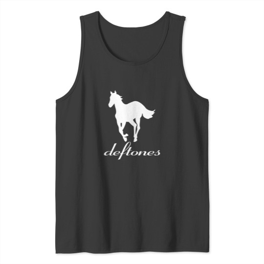 Discover Vintage Deftone White Pony Tank Tops