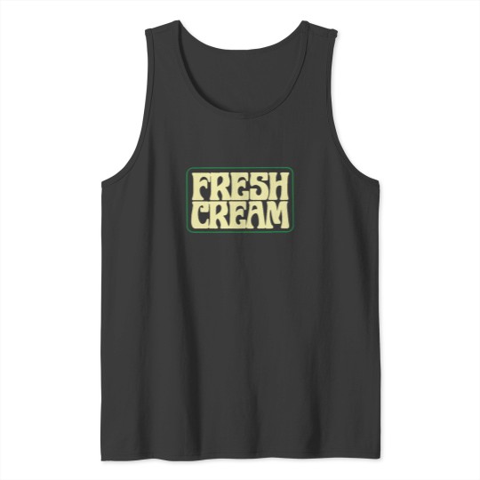 Discover Cream Band Tank Tops