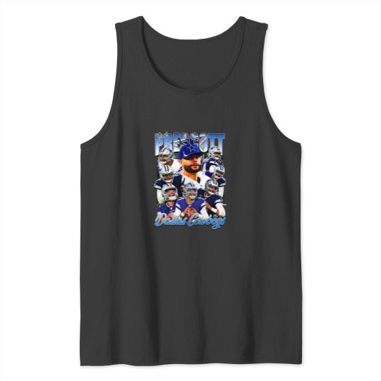 Discover Vintage 90s Graphic Style Dak Prescott Tank Tops Football Tank Tops