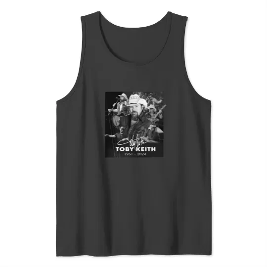 Discover Rare Collection In Memory Toby Keith 1961-2024 unisex Gift Tank Tops