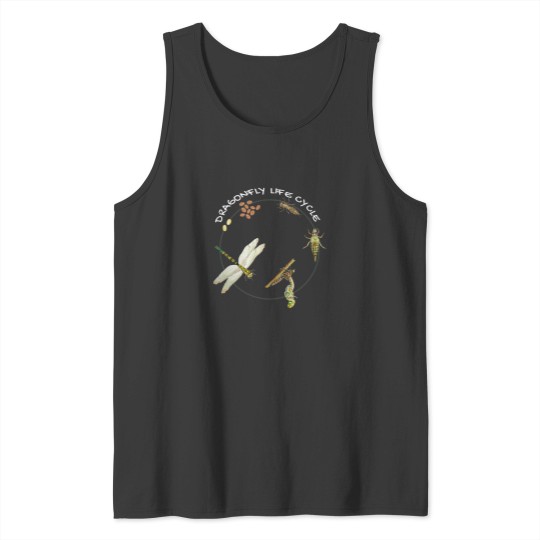 Discover Dragonfly Life Cycle Facts 3 Stages Insect Development Tank Tops