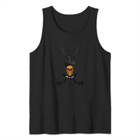 Discover King Of Golf - black color Tank Tops