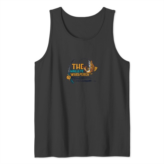 Discover The Walleye Whisperer Zander Hooks Lures Walleye Fishing Tank Tops