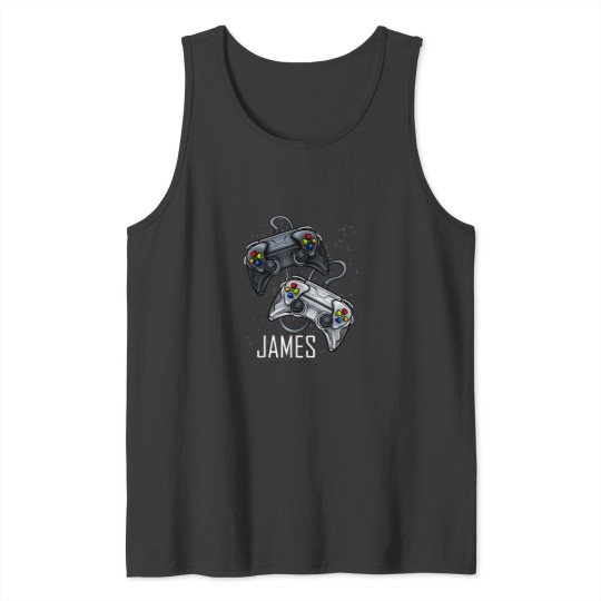 Discover James Video Game Online Gaming Gamer Player Boys Name 3911 Tank Tops