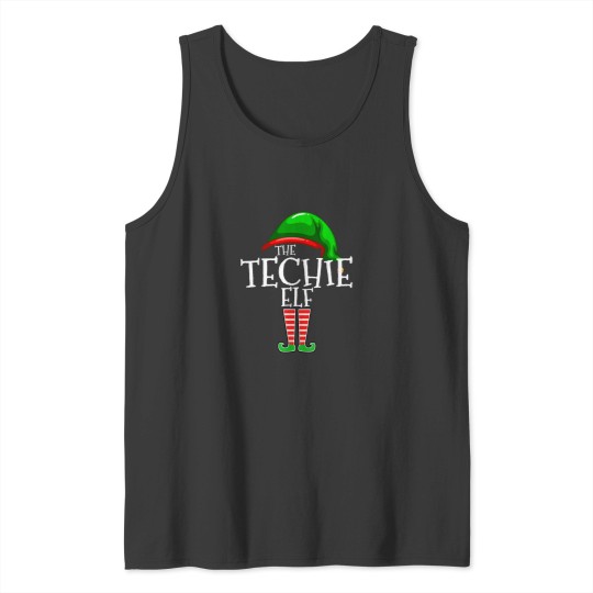 Discover The Techie Elf Family Matching Group Christmas Gift Funny Tank Tops