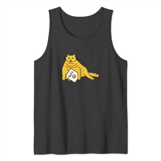 Discover Fat Cat Says Hello Tank Tops