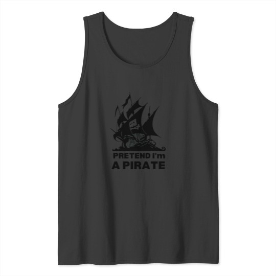 Discover Funny Pirate Pretend Costume Tank Top