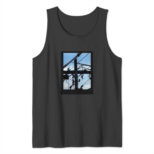 Discover Wires Baseball ¾ Sleeve Tank Tops