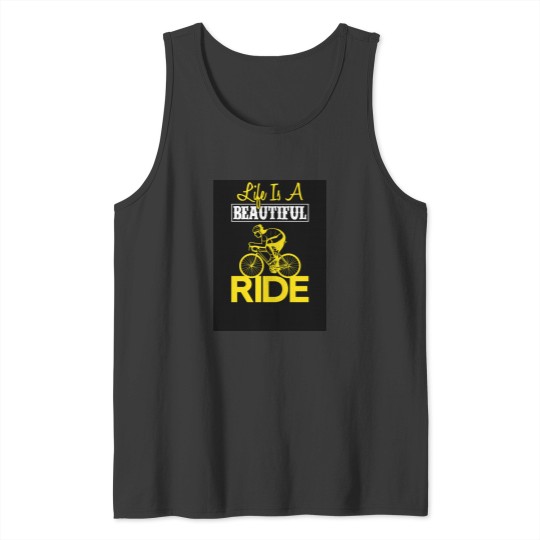 Discover Bicycle life is a beautiful ride Tank Tops