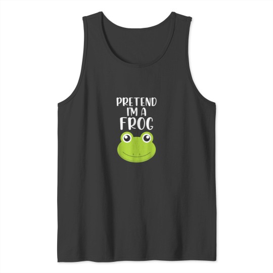 Discover Pretend Im A Frog Head Low Budget Halloween Costume Tank Tops