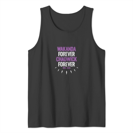 Discover Wakanda Forever Chadwick Forever  1 Tank Tops