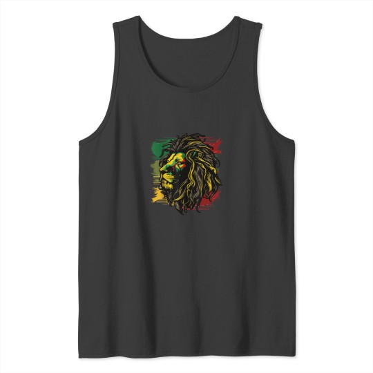 Discover Jamaican Lion Jamaican Rasta Flag Lion Of Judah Reggae Music 4899 Tank Tops