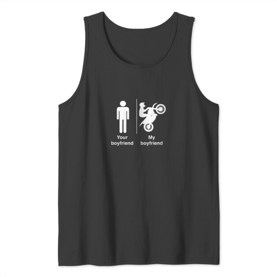 Discover Your Boyfriend My Boyfriend Motorcycle Tank Tops