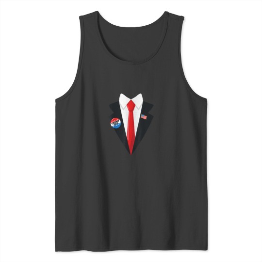 Discover Donald Trump Halloween Costume Scary Funny Suit Tie Shirt Tank Tops
