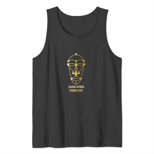 Discover Wakanda Forever Black Version Slim Fit   1 Tank Tops