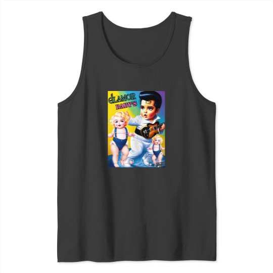 Discover Elvis  Marilyn’s Glamor Twins Rock the Dance Floor Sticker Tank Tops