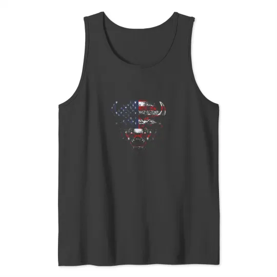 Discover American Buffalo Flag Tank Top