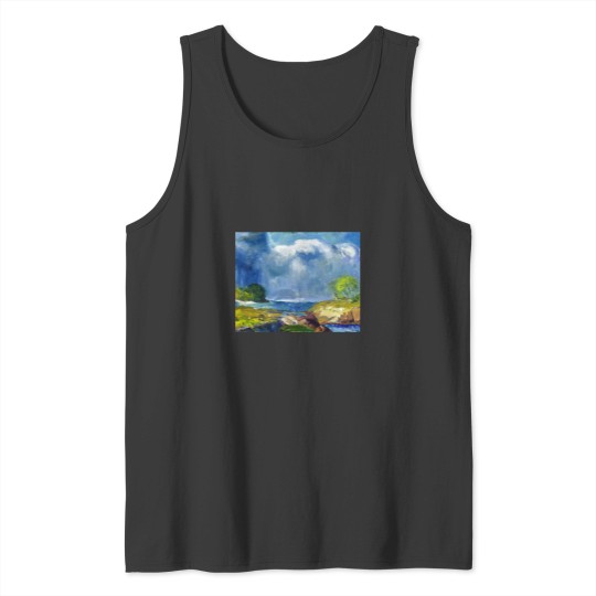 Discover 1916 The Coming Storm coastal NewEngland landscape painting by George Wesley Bellows Active Tank Tops