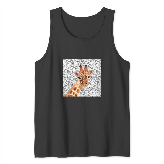 Discover Watercolor Giraffe Throw Pillow Tank Tops