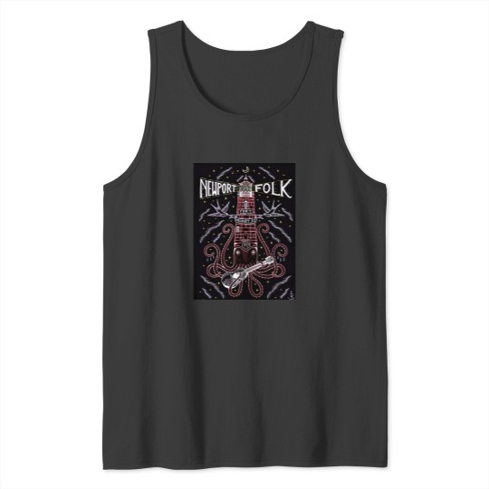 Discover 1959 Newport Folk Festival Vint age Advertisement Gig , Newport, Rhode Island Active Tank Tops