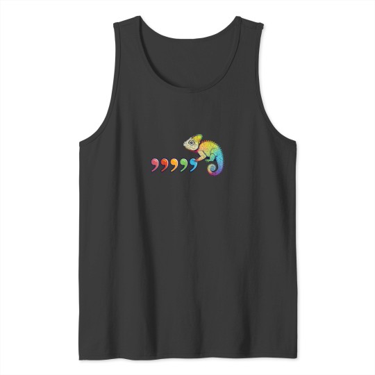 Discover Comma Chameleon Funny 80s Throwback 7225 Tank Tops