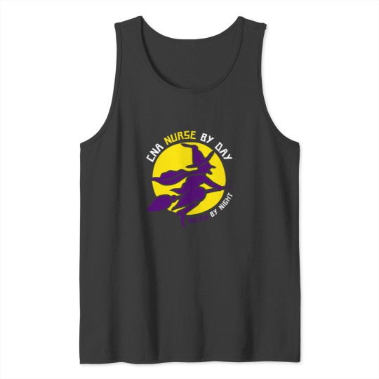 Discover Funny CNA by day Witch by night s Gift Premium Tank Tops