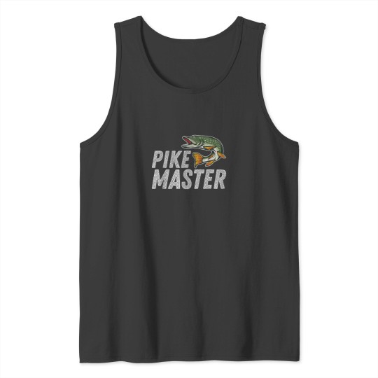 Discover Northern Pike Fishing Gift Pike Master Men Boys Fishing Tank Tops