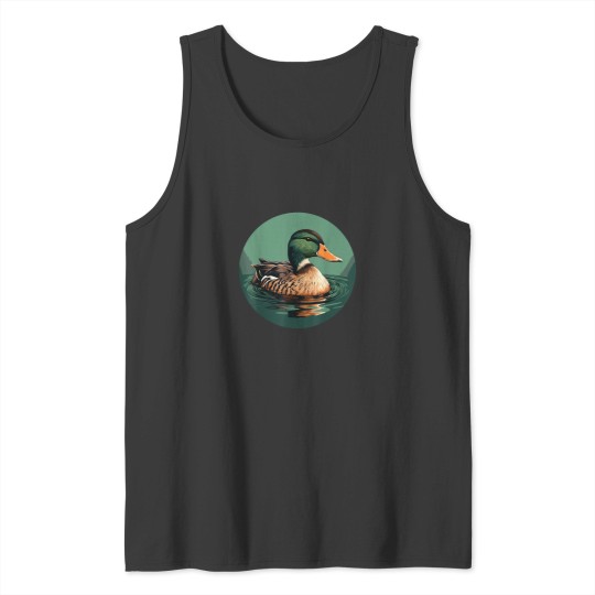 Discover Cool looking Mallard Duck for Bird and Animals watching Fans Tank Tops