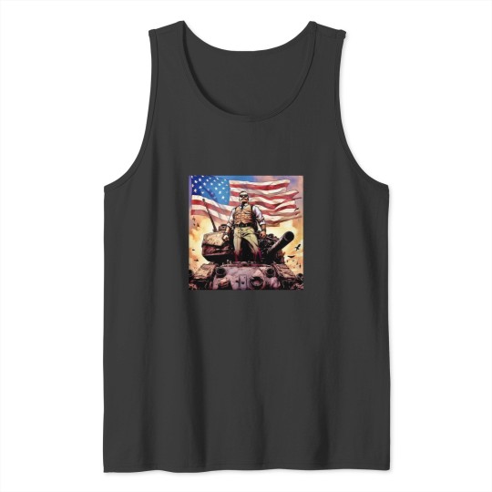 Discover Teddy Tank Commander Tank Tops