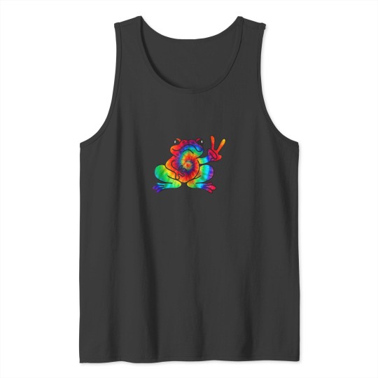 Discover Cool Peace Frog Tie Dye Design For Boys And Girls 9584 Tank Tops