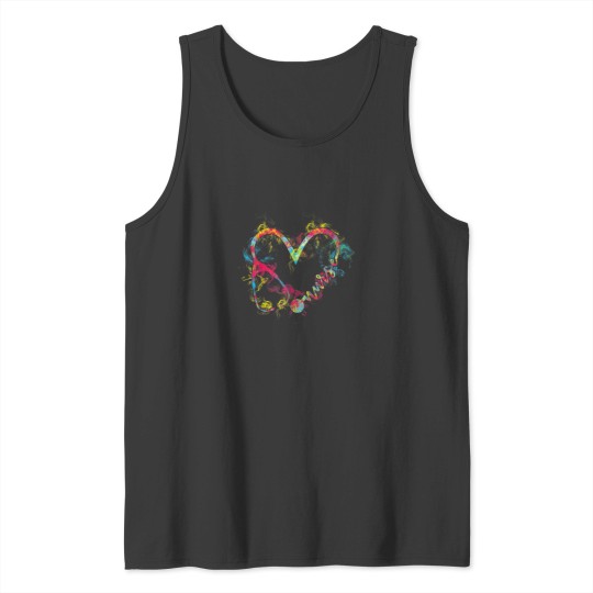 Discover Nurse 365 Nurse Flaming Heart Tank Tops