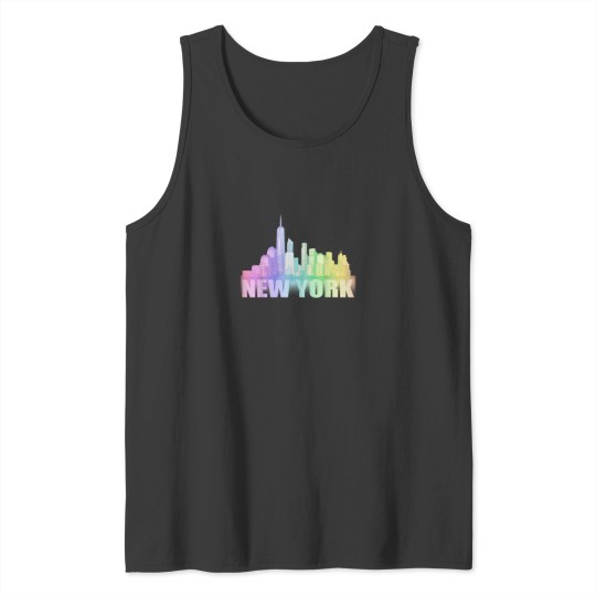 Discover NYC New York City Skyline Souvenir Freedom Tower Tank Tops