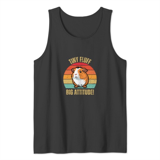 Discover Tiny Fluff Big Attitude Tank Tops