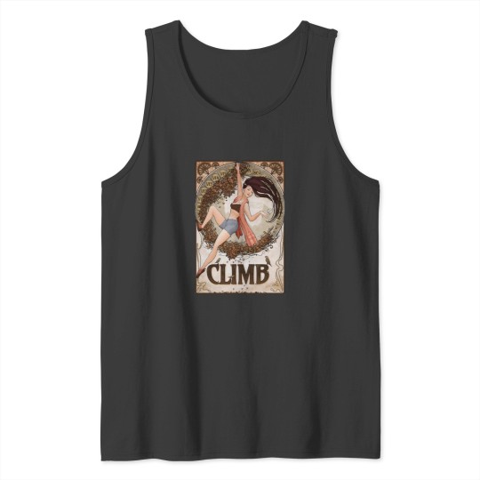 Discover Art Nouveau Climber Greeting Card Tank Tops