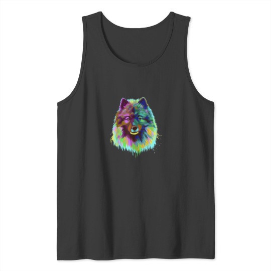 Discover Colourful Dog Keeshond Tank Tops