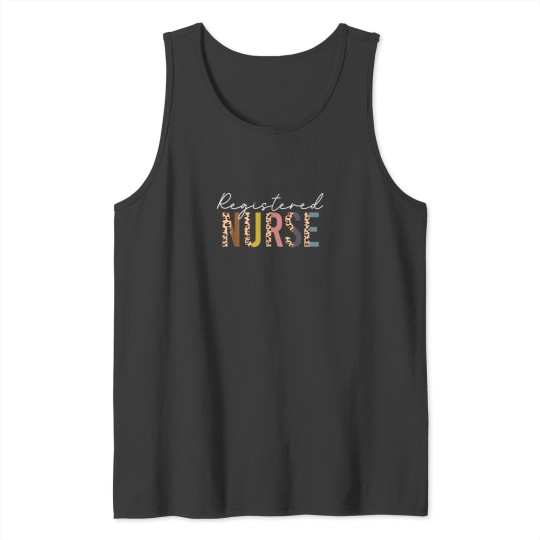 Discover Leopard Registered Nurse RN Tank Tops
