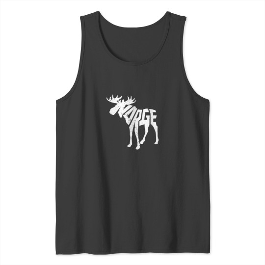 Discover Norway Moose Word Art Funny Norge Animal Tank Tops