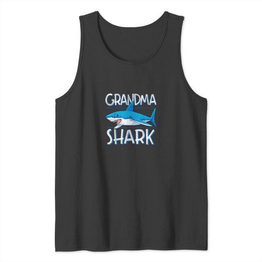 Discover Grandma Shark T Shirt Family Matching Women Jawsome Tee Gift Tank Tops