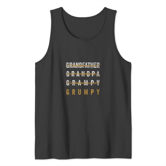 Discover Funny Pun Grandfather Humor Grandpa Joke Grumpy Essential Tank Tops