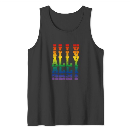 Discover Ally LGTBIQA Support your friends and family Tank Tops