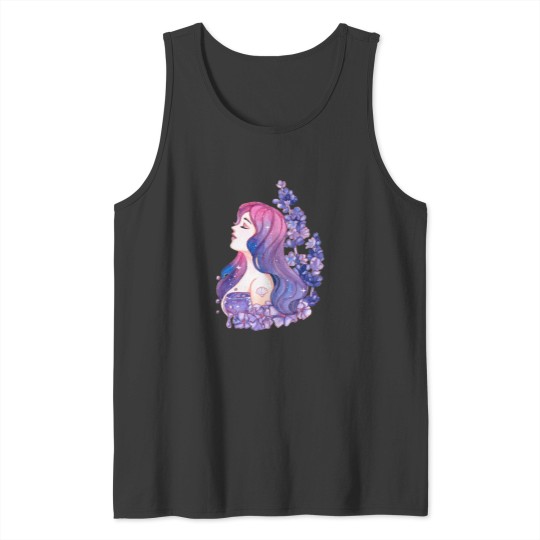 Discover Lavender tea illustration Active Tank Tops