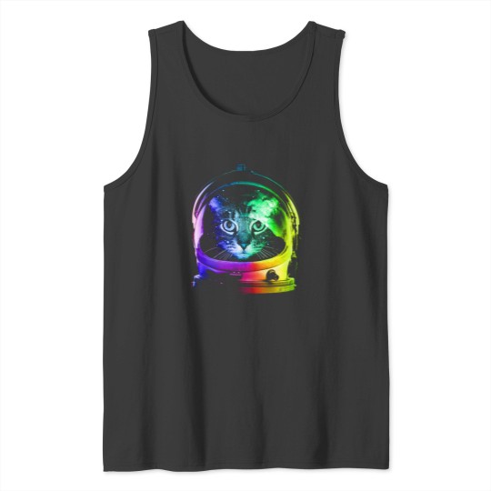 Discover Astronaut Cat Tank Tops