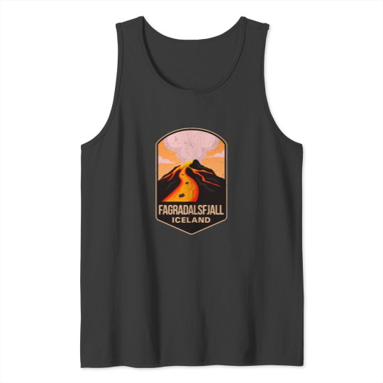 Discover Fagradalsfjall Iceland Volcano Eruption 2022 Tank Tops